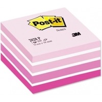 Kolorowe kostki samoprzylepne Post-it, rowe, akwarelowe, 76 x 76 mm