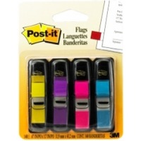 Zakadki indeksujce Post-it wskie, zakadki standardowe, 12 x 43 mm