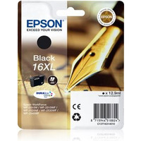 EPSON C13T16314012 Tusz Epson T1631 XL black DURABrite 12, 9 ml WF-2010/25x0