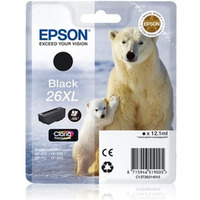 EPSON C13T26214012 Tusz Epson T2621 XL black Claria 12, 2 ml XP-600/700/800