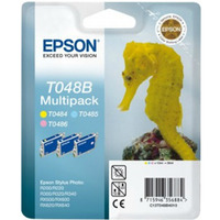 EPSON C13T048B4010 Zestaw Epson T048B LC/LM/Y MultiPack Stylus photo R200/220/300/320/340, RX50