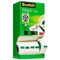 Scotch Magic Tama samoprzylepna, matowa, Zestaw 14 tam w kartonowym podajniku, 19 mm x 33 m