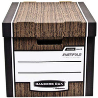 FELLOWES 0061001 Bankers Box WOODGRAIN - pudo na archiwa - FastFold, op. 2 szt