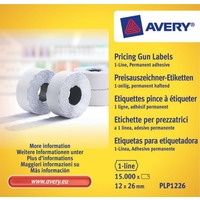 Etykiety trwale przylegajce, biae 12 x 26, PLP1226